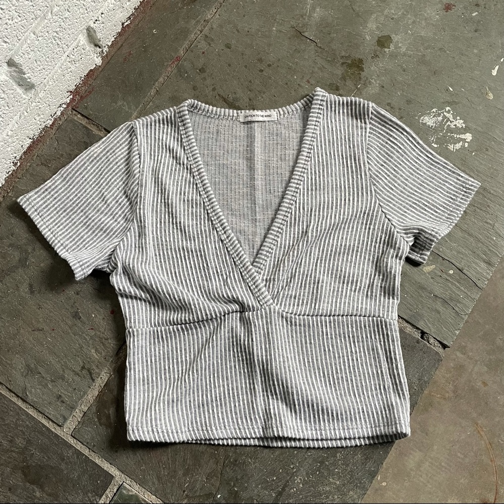 Caution to the Wind crop shirt